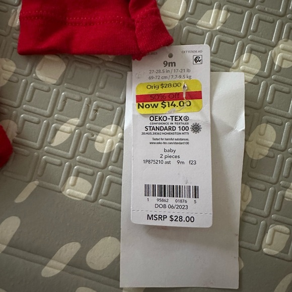 NWT Carter’s Reindeer Onesie - Picture 2 of 2